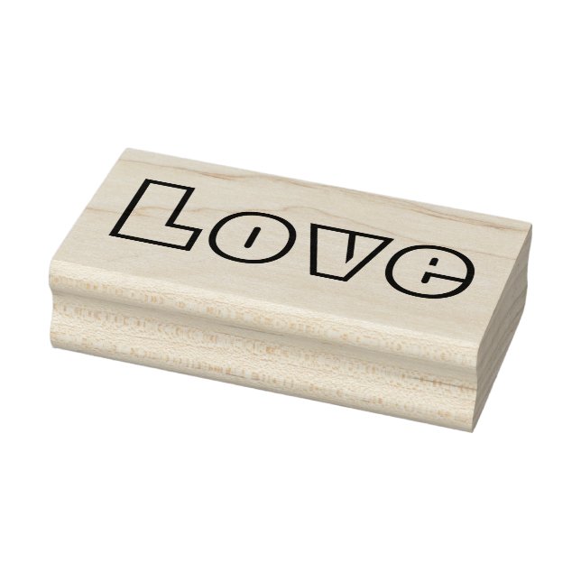 LOVE 1"x2.5" Rubber Stamp / Geometric X (Stamp)