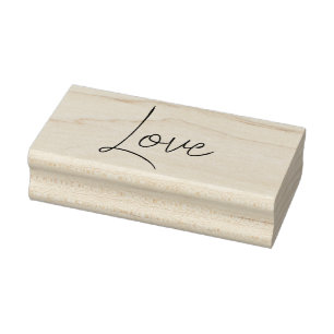 LOVE 1"x2.5" Rubber Stamp / Money