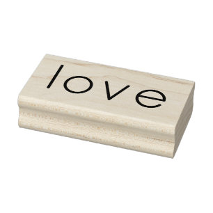 LOVE 1"x2.5" Rubber Stamp / Quicksand