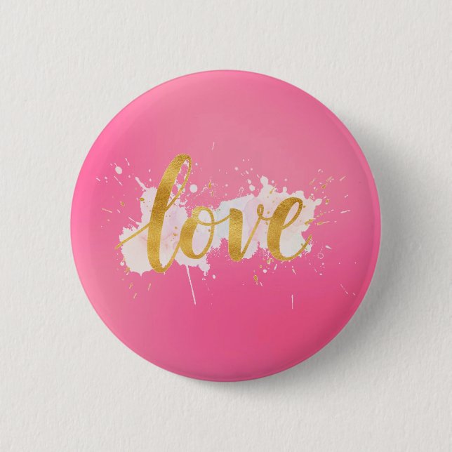 Love 2 Inch Round Button (Front)