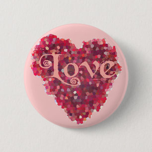 Love 2 Inch Round Button