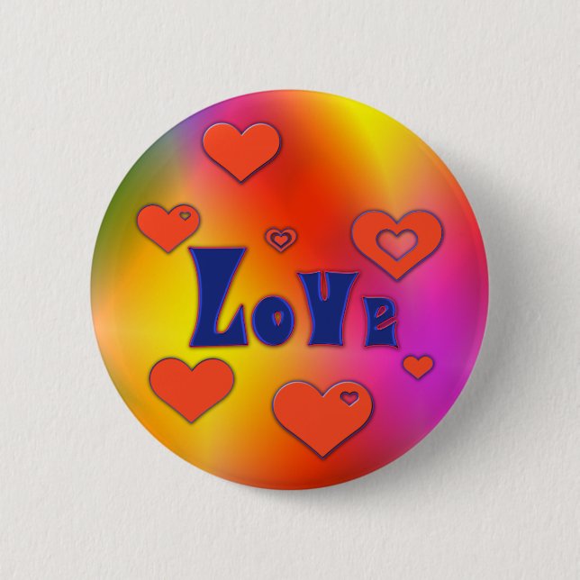 Love 2 Inch Round Button (Front)