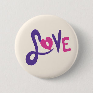 Love 2 Inch Round Button
