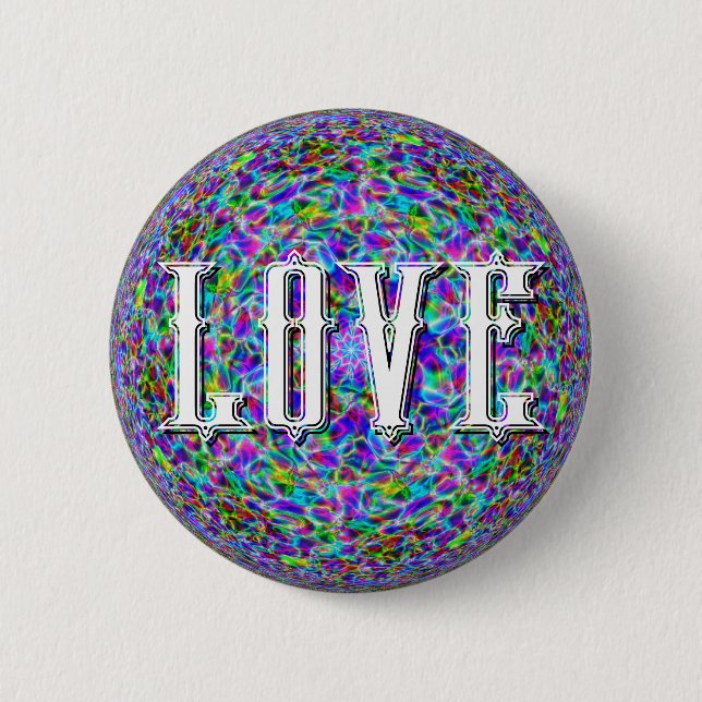 LOVE 2 INCH ROUND BUTTON (Front)