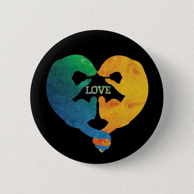 LOVE 2 INCH ROUND BUTTON (Front)