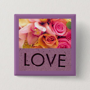 Love_ 2 Inch Square Button