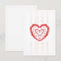 LOVE 3.5x5 Flat Card