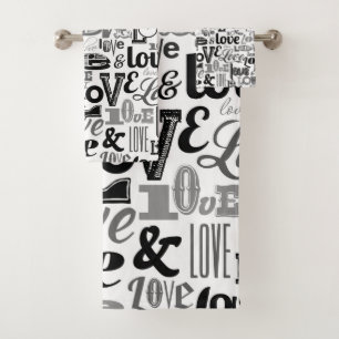 Love 3 bath towel set