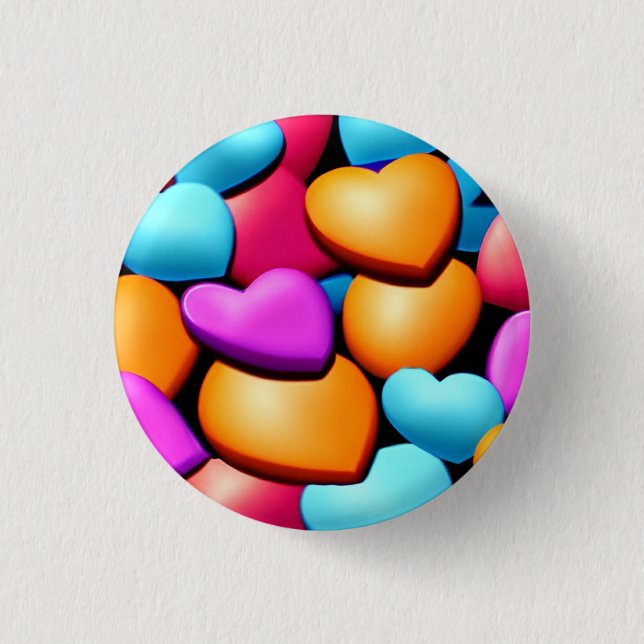 Love 3 Cm Round Badge (Devant)