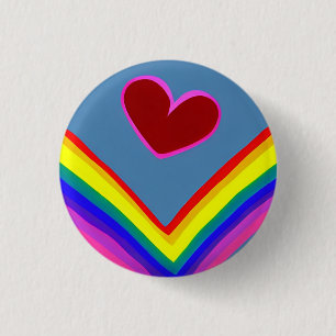 Love 3 Cm Round Badge 1 Inch Round Button