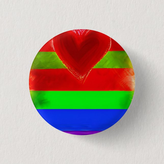 Love 3 Cm Round Badge 1 Inch Round Button (Front)