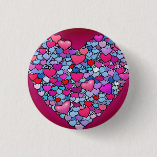 Love 3 Cm Round Badge 1 Inch Round Button