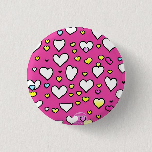 Love 3 Cm Round Badge 1 Inch Round Button (Front)