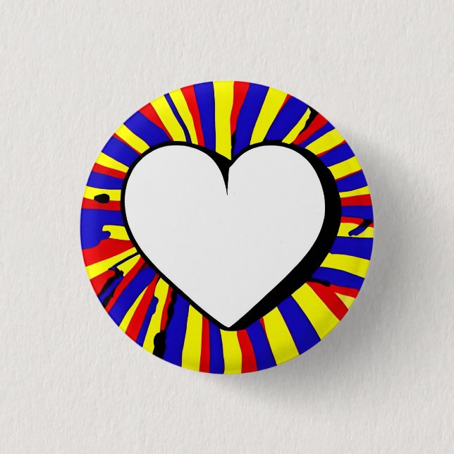 Love 3 Cm Round Badge 1 Inch Round Button (Front)