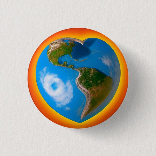 Love 3 Cm Round Badge 1 Inch Round Button (Front)