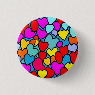 Love 3 Cm Round Badge 1 Inch Round Button