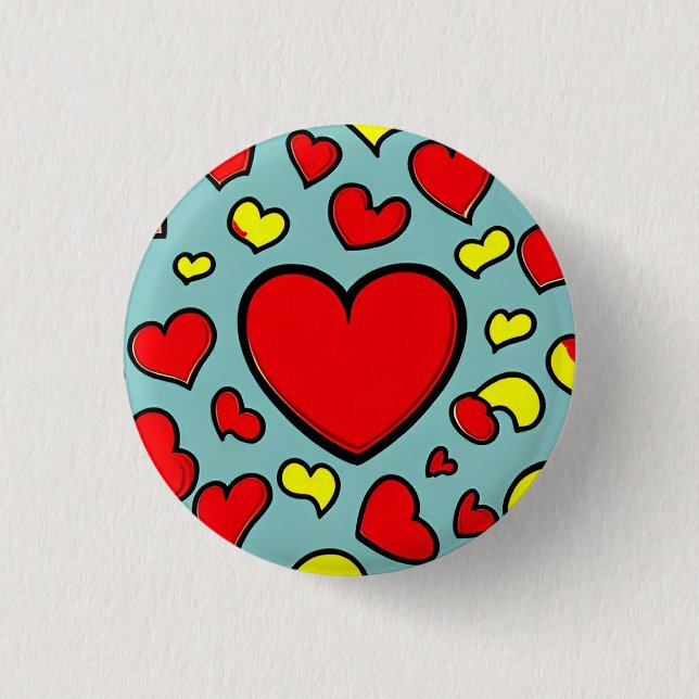 Love 3 Cm Round Badge 1 Inch Round Button (Front)