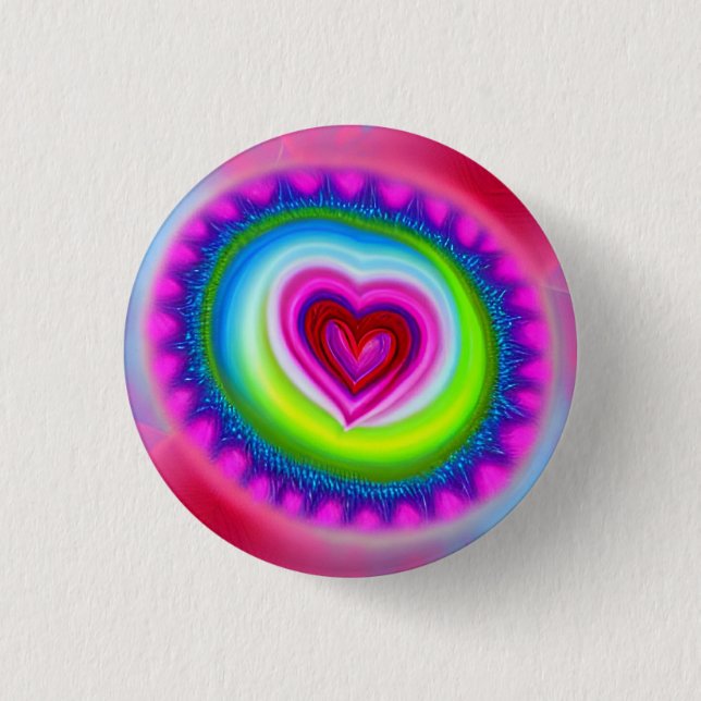 Love 3 Cm Round Badge 1 Inch Round Button (Front)