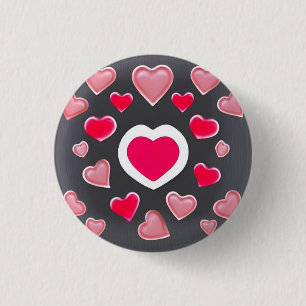 Love 3 Cm Round Badge 1 Inch Round Button