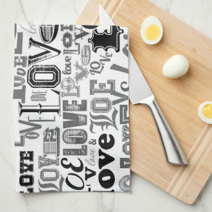 Love 3 kitchen towel