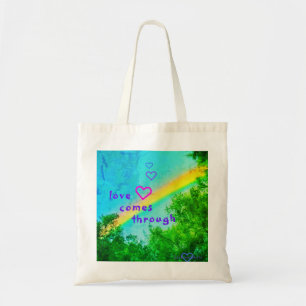 LOVE<3 RAINBOW VERDE TOTE BAG