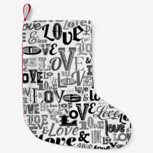 Love 3 small christmas stocking