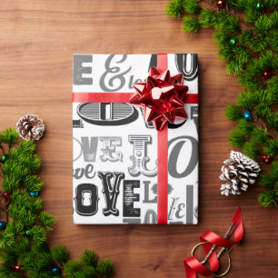 Love 3 wrapping paper