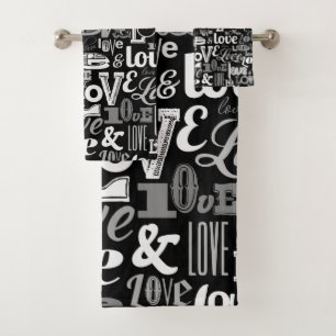 Love 4 bath towel set