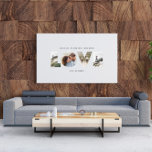 Love 4 photo modern minimal personalised gift canvas print<br><div class="desc">Love 4 photo simple modern minimal personalised anniversary,  wedding,  birthday or Christmas gift for the one you love. Modern green colour is fully customisable.</div>