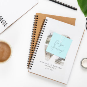 Love 4 photo simple modern personalised gift plann notebook
