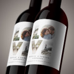 Love 4 photo simple modern personalised gift wine label<br><div class="desc">Love 4 photo simple modern personalised anniversary,  wedding,  birthday or Christmas gift for the one you love.</div>