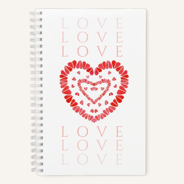 LOVE 5.5x8.5 Carnet spiral (Recto)