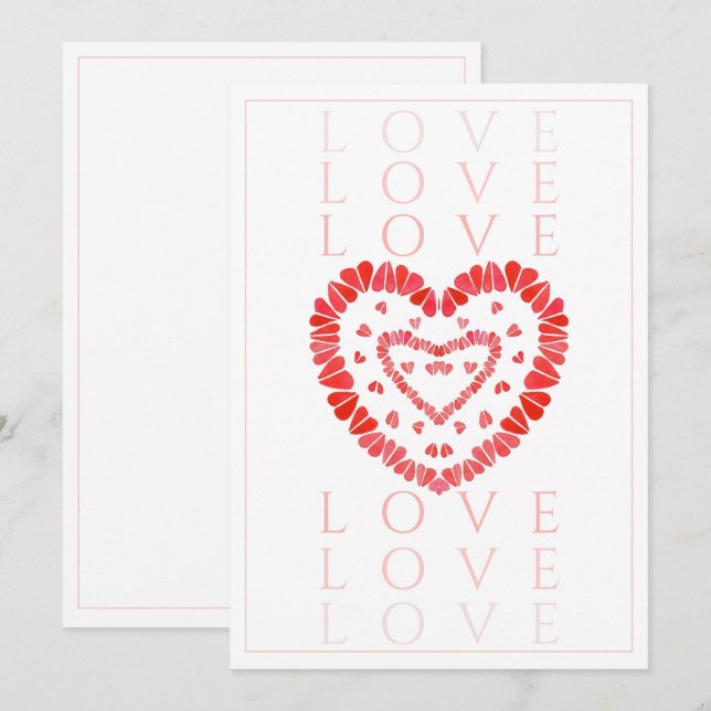 LOVE 5x7 Flat Card  (Front/Back)