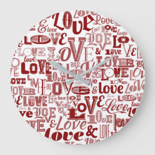 Love 6 large clock