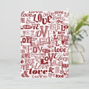 Love 6 thank you card