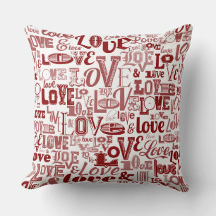 Love 6 throw pillow