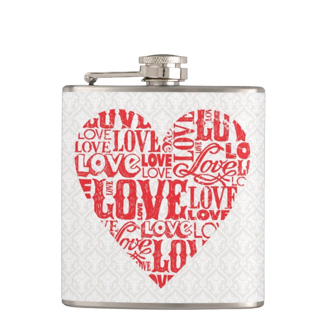 Love 6 Wrapped Flask (Front)