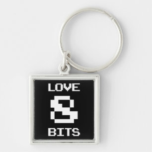 Love 8 Bits Keychain