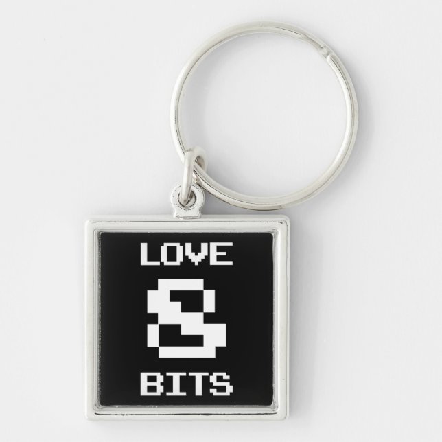 Love 8 Bits Keychain (Front)