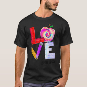 Love 8th Grade Apple Back To School Teacher T-Shirt