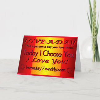 Love A Day Greeting Card