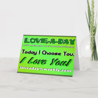 Love A Day Greeting Card-Flo Green Card