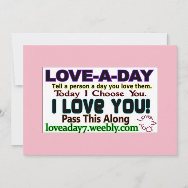 Love-a-Day Invitation (Front)