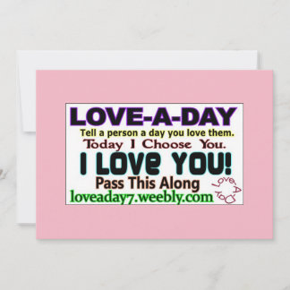 Love-a-Day Invitation