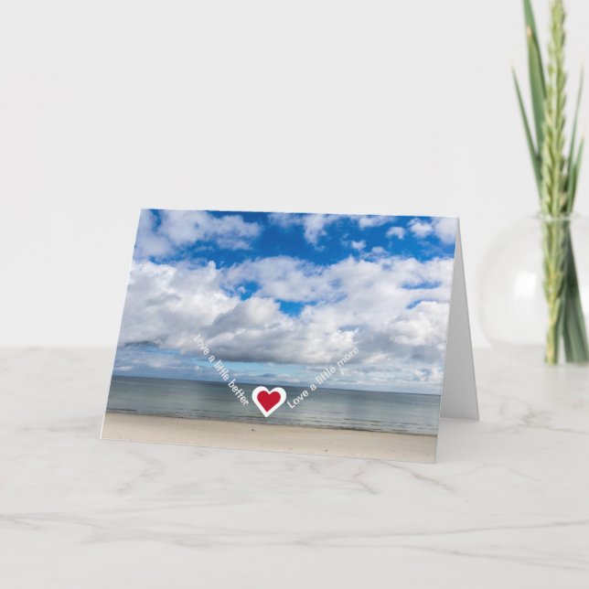 Love a little better / more Personalize Get Well Card (Front)