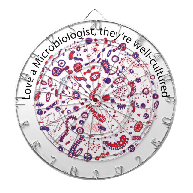 Love a Microbiologist Dartboard (Front)
