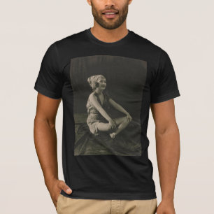 Love a Poor Maid Girl Sitting Cross Legs T-Shirt