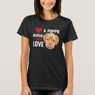Love A Puppie Rescue Save Love  Women Men Kids T-Shirt
