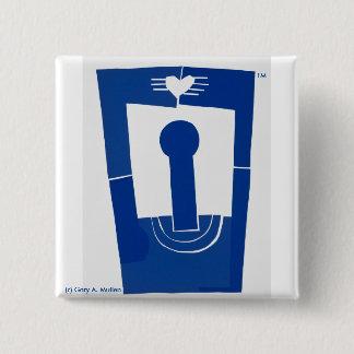 Love Above--2 Inch Square Button