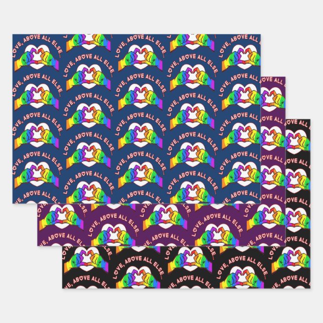 Love Above All Else  Wrapping Paper Sheets (Set)